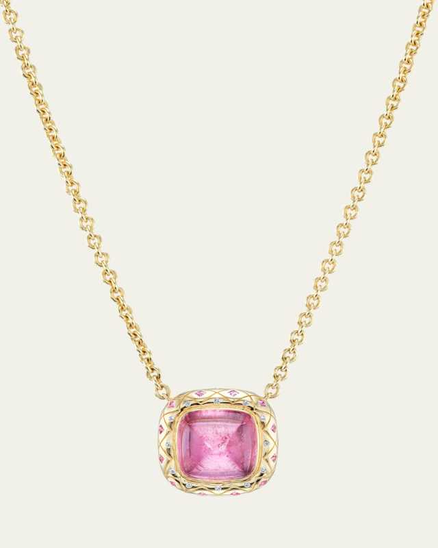 One-Of-A-Knit Bliss Necklace in 18K Yellow Gold with Diamonds